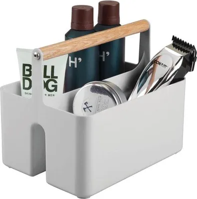 Immagine prodotto di Mobile da bagno grigio con maniglia e 2 scomparti