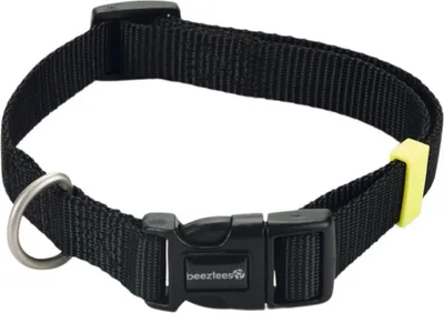 Produktbild von Beeztees Uni - Hundehalsband - schwarz - 35-50 cm x 20 mm