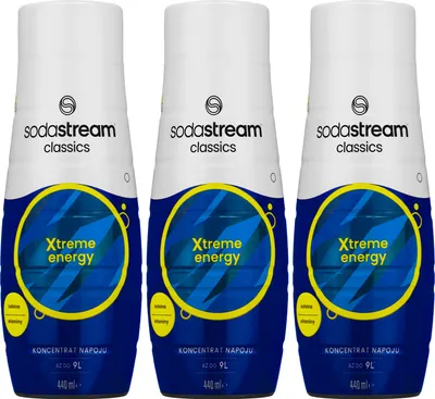 Obrázok produktu pre 3x sirup pre SodaStream Xtreme Energy 440ml
