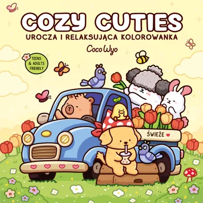 Zdjęcie produktu dla Urocza i relaksująca kolorowanka dla dzieci i dorosłych