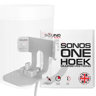 Productafbeelding van Wandbeugel voor Sonos-luidsprekers - Plat, wit