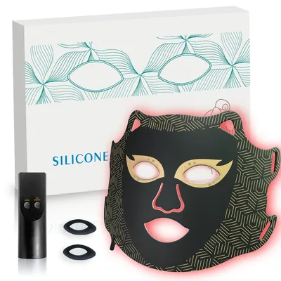 Produktbild von 7 Farben LED Gesichtsmaske mit rotem Licht – Hautpflege Zuhause Für das Gesicht, LED-Maske mit 270 LEDs – Lichtpflege, Anti-Aging & Hautpflege