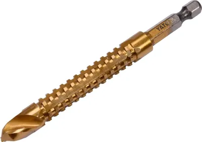 Produktbild von YATO Fräsbohrer YT-44828 10mm 105mm Schnellarbeitsstahl Blisterpack