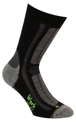 Produktbild von Boru Bamboo Bambus-Arbeitssocken, 12 Paar, Schwarz, Größe 46-47