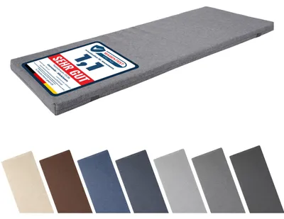 Produktbild von Garronda Bankauflage Outdoor Gartenbank Auflage 100x40 Grau-S34E GD-0220