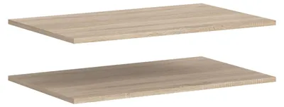Produktbild von Karin 2 lose Regalböden 78x48 cm Eiche Nachbildung.
