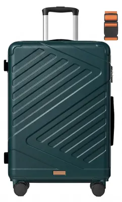 Image de Valise de cabine avec serrure TSA et sangle de maintien | Turquoise | 36 x 20 x 55 cm