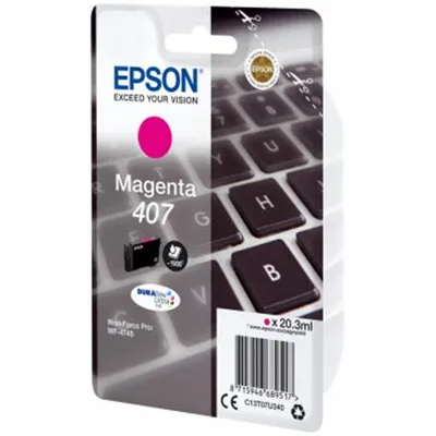 Image de Epson 407 - 20.3 ml - L-Größe - Magenta - Original - Tintenpatrone - für WorkForce Pro WF-4745DTWF