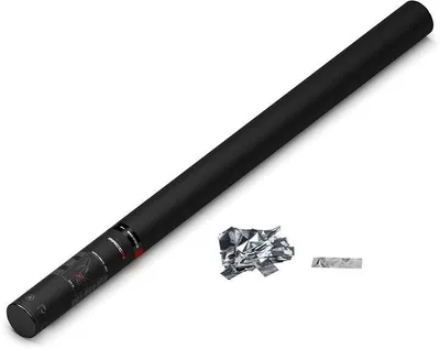 Produktbild von Handkanone 80 cm – Metallic-Konfetti – Silber