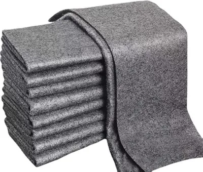 Produktbild von INF 5er-Pack Mikrofasertücher zur Glasreinigung, fusselfrei, streifenfrei, schwarz 40 cm