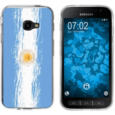 Produktbild von PhoneNatic Case kompatibel mit Samsung Galaxy Xcover 4 / 4s Silikon-Hülle WM Argentinien M1