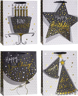 Immagine prodotto di Borsa decorativa glitter 18x23x8cm mix ROZETTE
