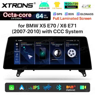 Obrázek produktu pro Xtrons QTB10X5CCL, Android autorádio pro BMW X5 E70, X6 E71, systém CCC, 2/64 GB