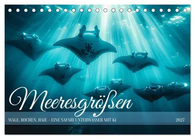 Produktbild von Meeresgrößen (Tischkalender 2027 DIN A5 quer), CALVENDO Monatskalender