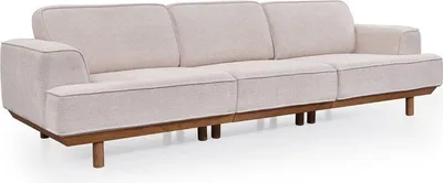 Produktbild von Weißes Polstersofa Wohnzimmer 4-Sitzer  Couch Designer Möbel
