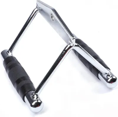 Produktbild von Lat Pulldown Stange - Parallelgriff Kabelzuggriff - 150 kg Belastung - 20×17×14 cm - Rückentraining Homegym - Silber