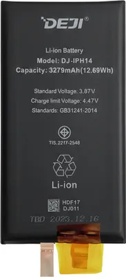 Zdjęcie produktu dla Clappio, bateria 3279 mAh bez BMS bez ostrzeżenia iOS iPhone 14, czarna