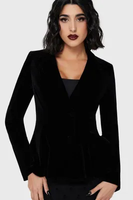 Produktbild von Killstar Blazer Damen Veil Of Darkness Jacket schwarz Gothic 100% Polyester S
