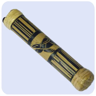 Image de Faiseur de pluie Rainstick Rainmaker Bambou Percussion Rythme Tube de pluie Aborigène sculpté, 20 cm
