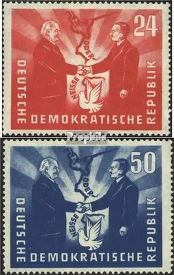 Produktbild von Briefmarken DDR 1951 Mi 284-285 (kompl.Ausg.) gestempelt Deutsch-polnische Freundschaft
