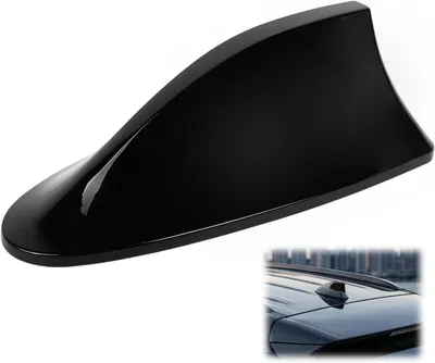 Produktbild von Autoantenne Haifischflosse, universal, schwarz, Dachantenne für bessere Signalempfang