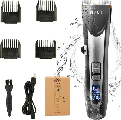 Produktbild von NPET Haarschneidemaschine für Herren, mit Keramikklinge, verstellbar,wiederaufladbar