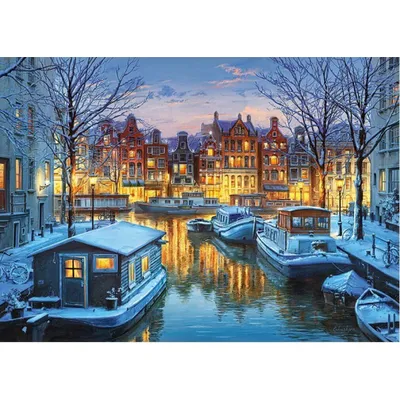 Produktbild von CHERRY PAZZI Puzzle Amsterdam bei Nacht 1000 Teile