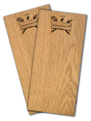 Image de Planche de chêne pour barbecue et fumoir