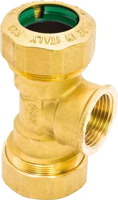 Produktbild von PE Rohr Verschraubung MESSING Fitting Kupplung Winkel Klemmverbinder Muffe  Italy (T-Stück 25 x 3/4" IG x 25)