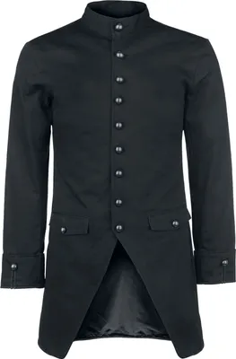 Produktbild von Gothicana by EMP Herren schwarzer Gehrock mit Stehkragen 3XL