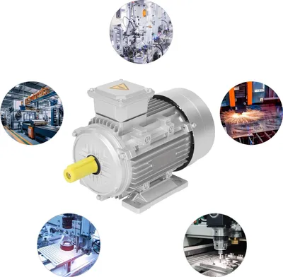 Zdjęcie produktu dla Silnik wysokoobrotowy, moc 3000 W, trójfazowy silnik asynchroniczny, jasnoszary