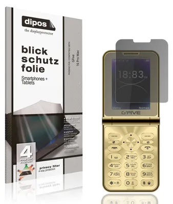 Produktbild von Blickschutzfolie für GFive 16 Pro Max matt Schutzfolie Folie Display Schutz dipos