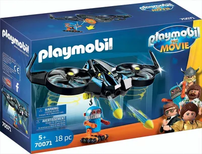 Produktbild von PLAYMOBIL:The Movie 70071 Robotitron mit Drohne, Ab 5 Jahren