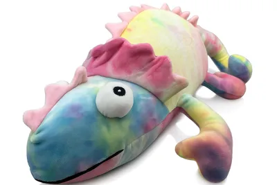 Produktbild von Plüschtier Chamäleon 65 cm Mehrfarbig – Großes Kuscheltier, Weiches Stofftier