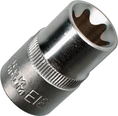 Produktbild von E20 TORX E-PROFIL STECKSCHLÜSSELEINSATZ Stecknuss NUSS 1/2"-Antrieb CV-Stahl