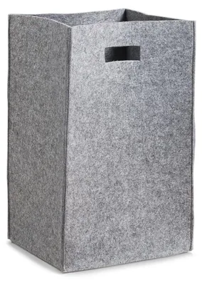 Waschesammler aus Filz, grau, 35x30x55 cm, 50 Liter