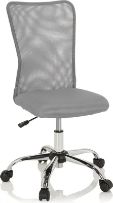 Produktbild von hjh OFFICE Kinderdrehstuhl KIDDY NET I Schreibtischstuhl für Kinder höhenverstellbar ohne Armlehnen Netzstoff