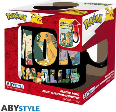 Image de Tasse en céramique Pokémon - Attrapez-les tous Heat Change (460 ml)