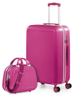 Productafbeelding van Koffer en handbagage 55x35x25 cm - Fuchsia