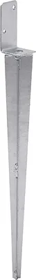 Produktbild von TRIBECCO® Universeller Pfostenträger zum Einschlagen L (50X600), Pfostenträger Feuerverzinkt Einschlaghülse Pfostenträger Bodenhülse Einschlagbodenhülse Pfosten Anker Stahl Silber