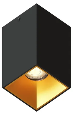 Produktbild von Ledvion LED Aufbauspot Schwarz Quadratisch 3W Warmweiss dimmbar