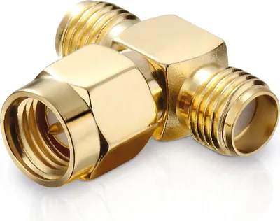 Produktbild von Verteiler (T-Stück) SMA-Stecker auf 2x SMA-Buchse