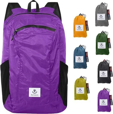Produktbild von Famanu Faltbarer Rucksack ultraleicht - lila