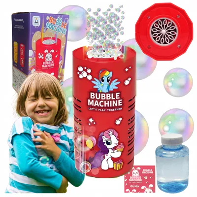 Produktbild von DYMEXSHOP | Seifenblasenmaschine - Bunte Farben - Interaktive Effekte - Spaß für Kinder - Seifenblasen