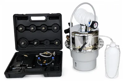 Immagine prodotto di Kit-set strumenti per il sistema spurgo freni auto e liquido con adattatori universale, pompa per multimarca