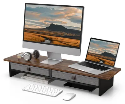 Obrázek produktu pro Stojan pro dva monitory – Zvýšení výšky monitoru pro dva monitory