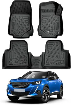 Productafbeelding van Duurzame en scheurbestendige vloermatten voor de Peugeot 2008 (2020-2023) - Complete set, waterdicht en antislip.