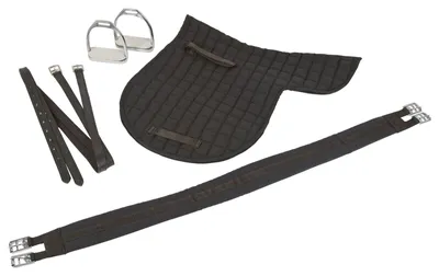 Produktbild von Kerbl Ponysattel Leder Schwarz 32196