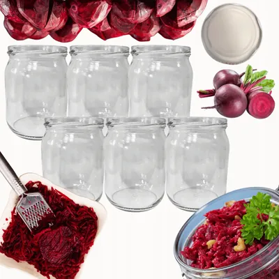 Produktbild von Wamar-Sosenka Einmachgläser 540ml 6 Stück klar
