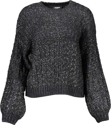 Image de DESIGUAL Pull femme 21WWWJFBM Couleur : Noir, Taille : S